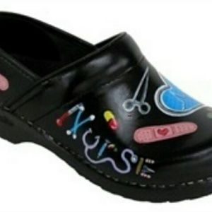 Shoes, Hand painted, Sanita, Size 39 (8.5-9)